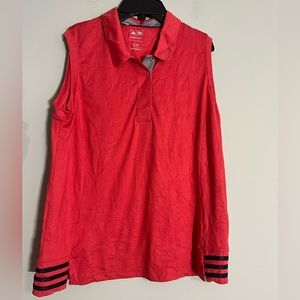 Adidas golf clima cool red tank top women’s size‎ L